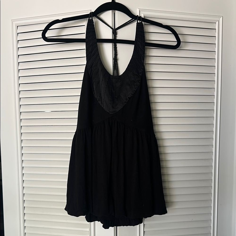 Black Sleeveless Marciano open back tank